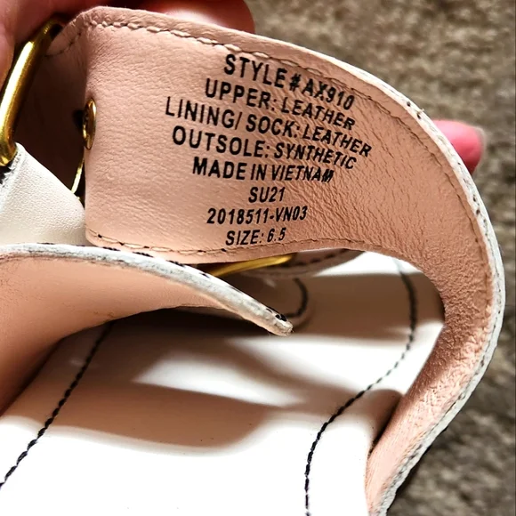 J CREW Real Leather Double Strap Wood Clog Mule Sandal 6.5 boho hippie festival - Picture 8 of 8